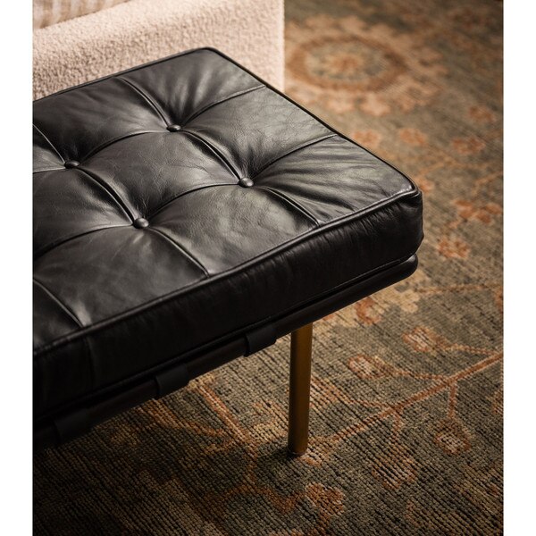 Tufted Gallery Bench (Modern Black) Lifestyle 16
